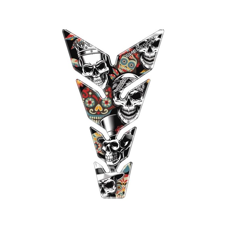 Stampa dell'adesivo del serbatoio del carburante - Max Skulls2