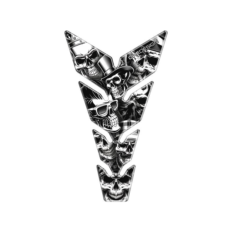 Stampa dell'adesivo del serbatoio del carburante - Max Skulls1