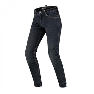 Jeans donna Shima Devon nero allungato per la moto Saldi