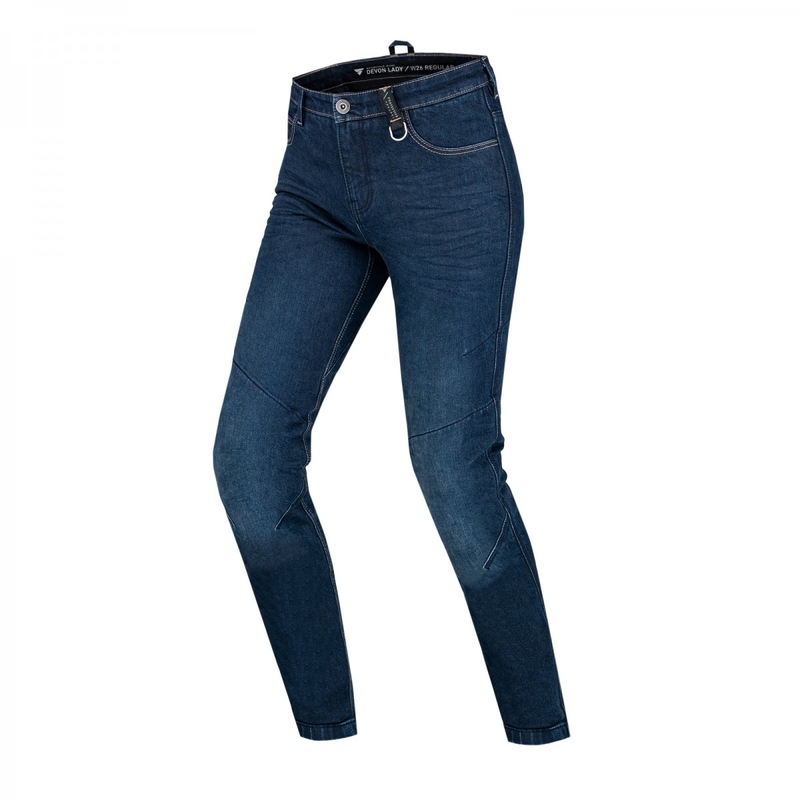 Jeans da moto Shima Devon da donna blu scuro esteso
