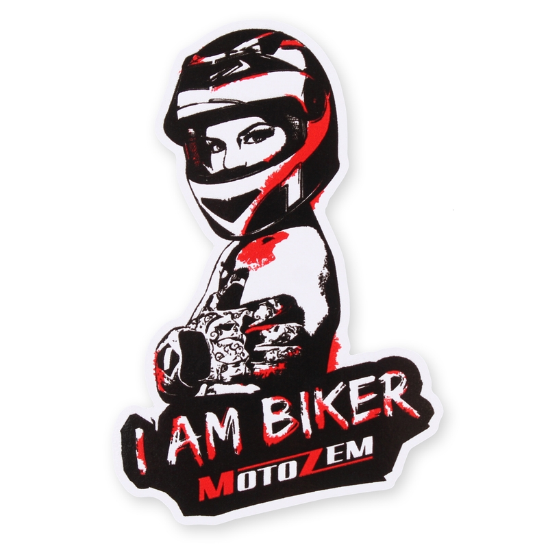 Adesivo MotoZem I Am Biker - Donna