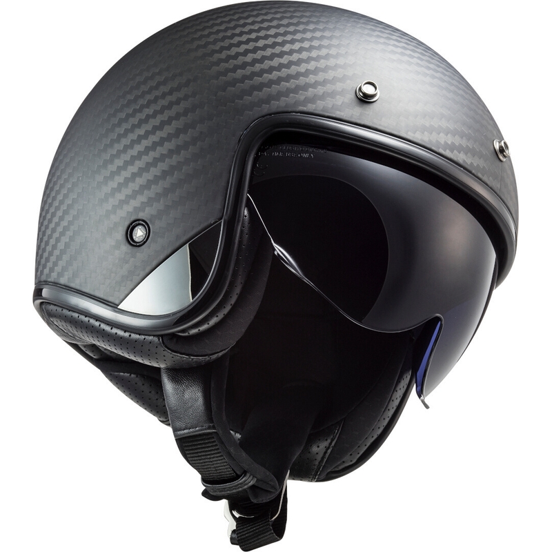 Casco moto aperto LS2 OF601 Bob C Carbon - grado II