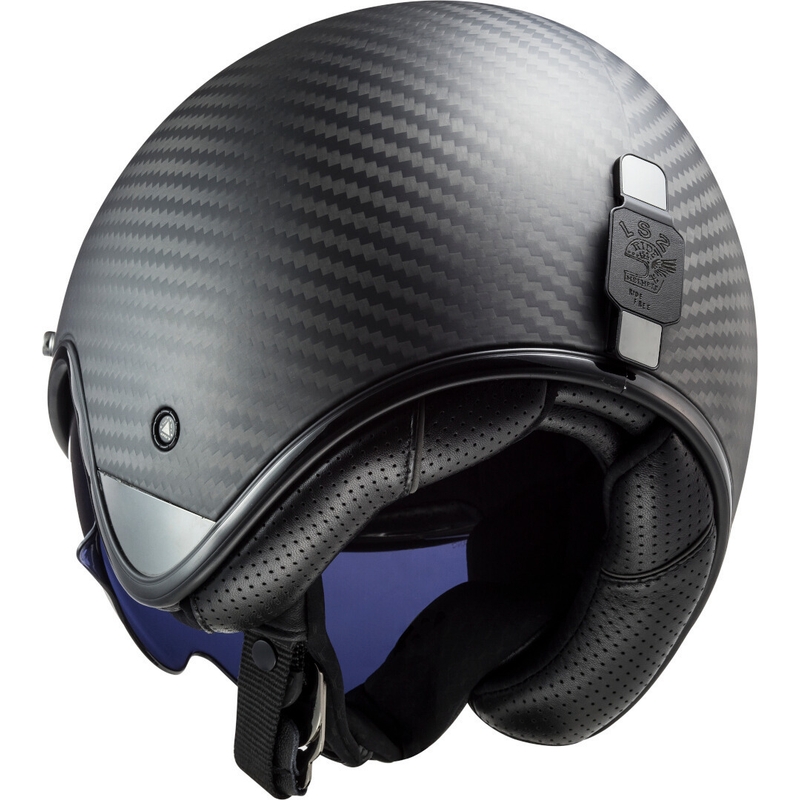 Casco moto aperto LS2 OF601 Bob C Carbon - grado II