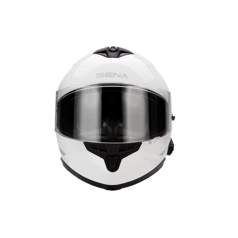 Casco moto con auricolare SENA Outride bianco lucido