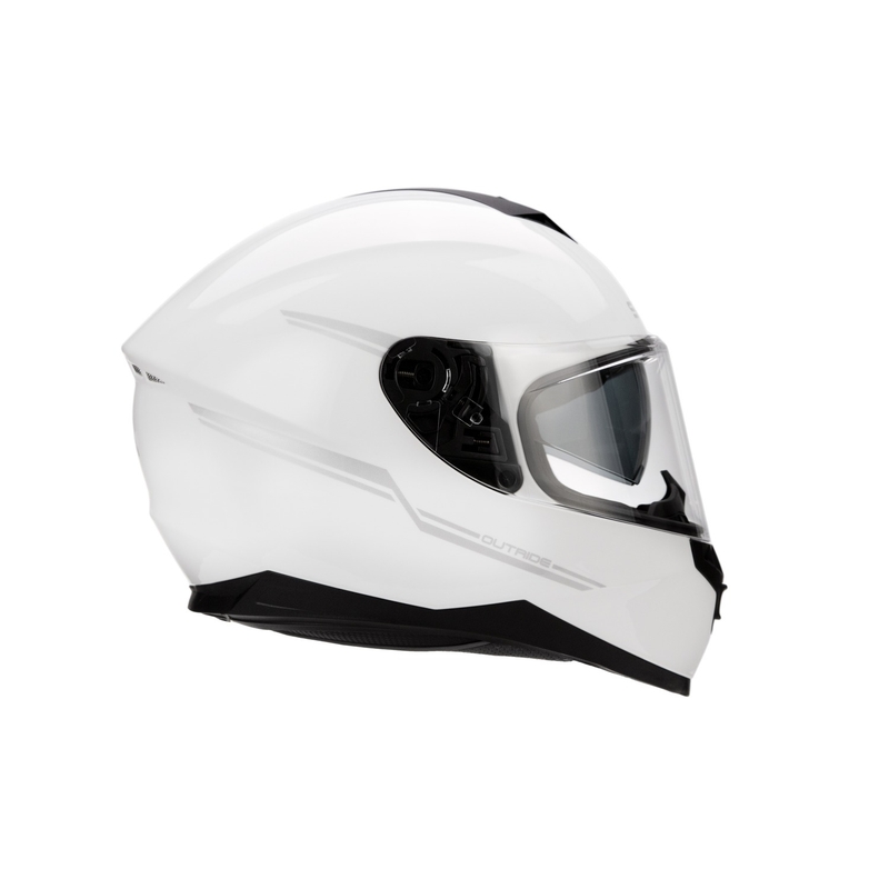 Casco moto con auricolare SENA Outride bianco lucido