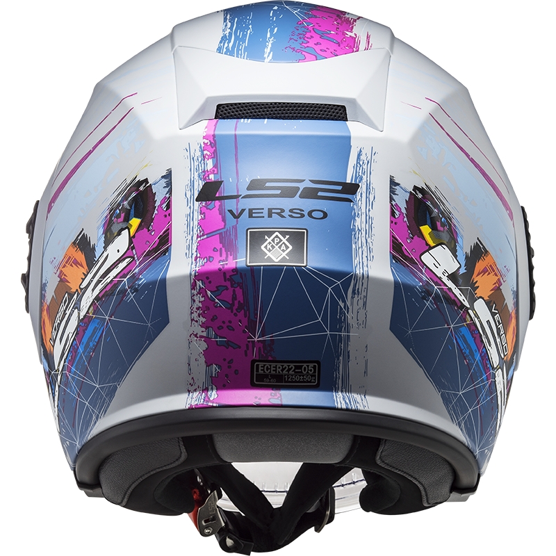 Casco moto aperto LS2 OF570 Verso Spring argento blu
