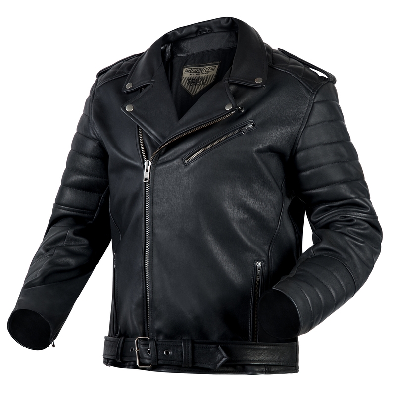 Ozone Ramones - Giacca da moto nera moderna Saldi