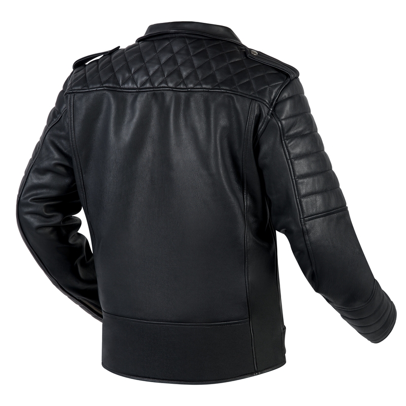 Ozone Ramones - Giacca da moto nera moderna Saldi