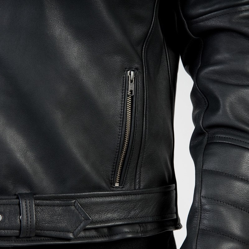 Ozone Ramones - Giacca da moto nera moderna Saldi