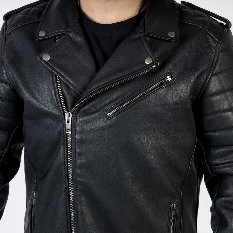 Ozone Ramones - Giacca da moto nera moderna Saldi
