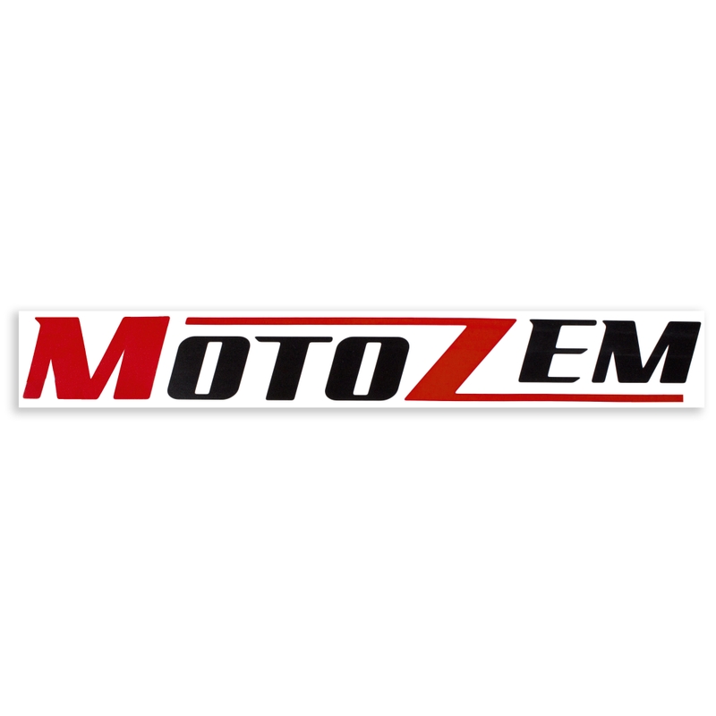Adesivo logo MotoZem nero