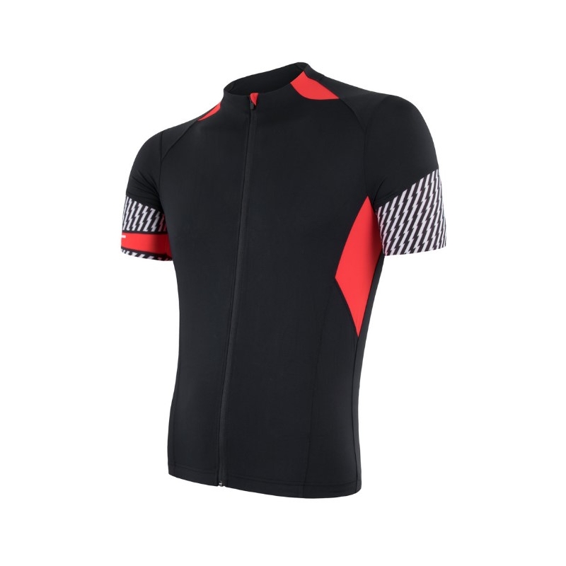 Maglia Sensor Race nero-rosso - manica corta Saldi