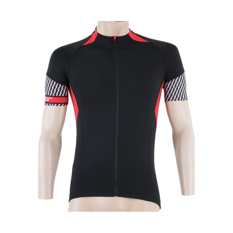 Maglia Sensor Race nero-rosso - manica corta Saldi