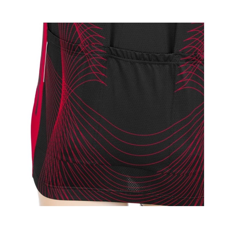 Maglia Sensor Team Up nero-rosso - manica corta Saldi