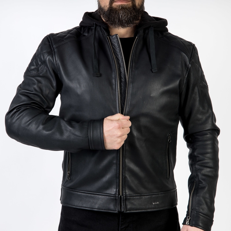 Giacca da moto Ozone Striker nera Saldi