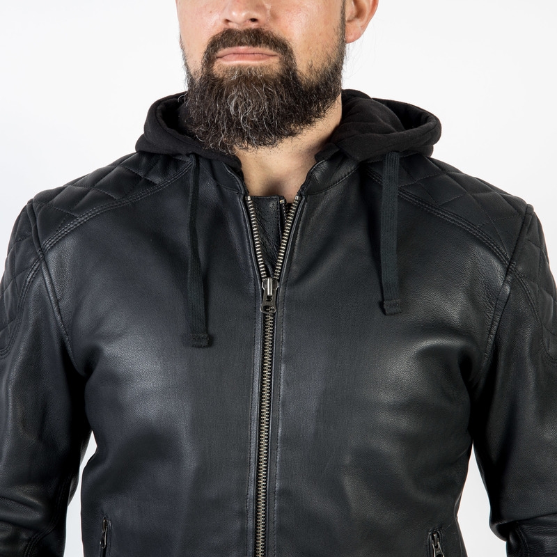 Giacca da moto Ozone Striker nera Saldi