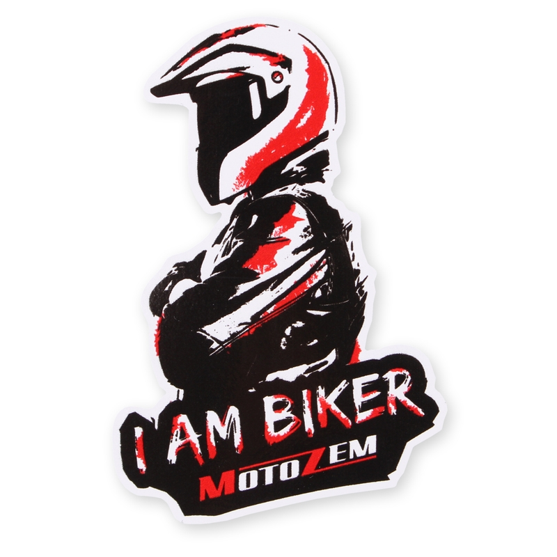 Adesivo MotoZem I Am Biker - Uomo maxi