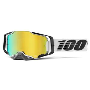 Occhiali da motocross 100% ARMEGA Atmos plexi oro specchiato