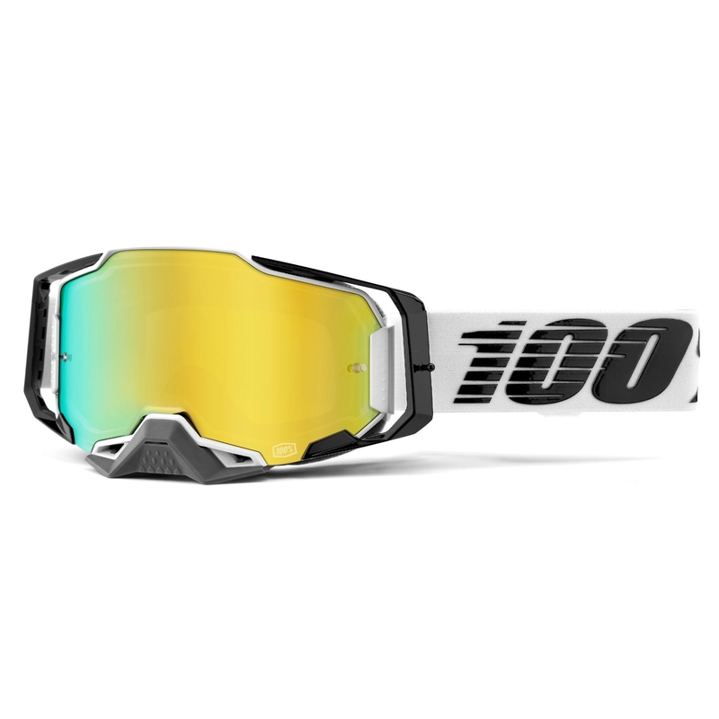 Occhiali da motocross 100% ARMEGA Atmos plexi oro specchiato