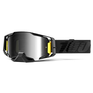 Occhiali da motocross 100% ARMEGA Nightfall black (plexi argento specchiato) Saldi
