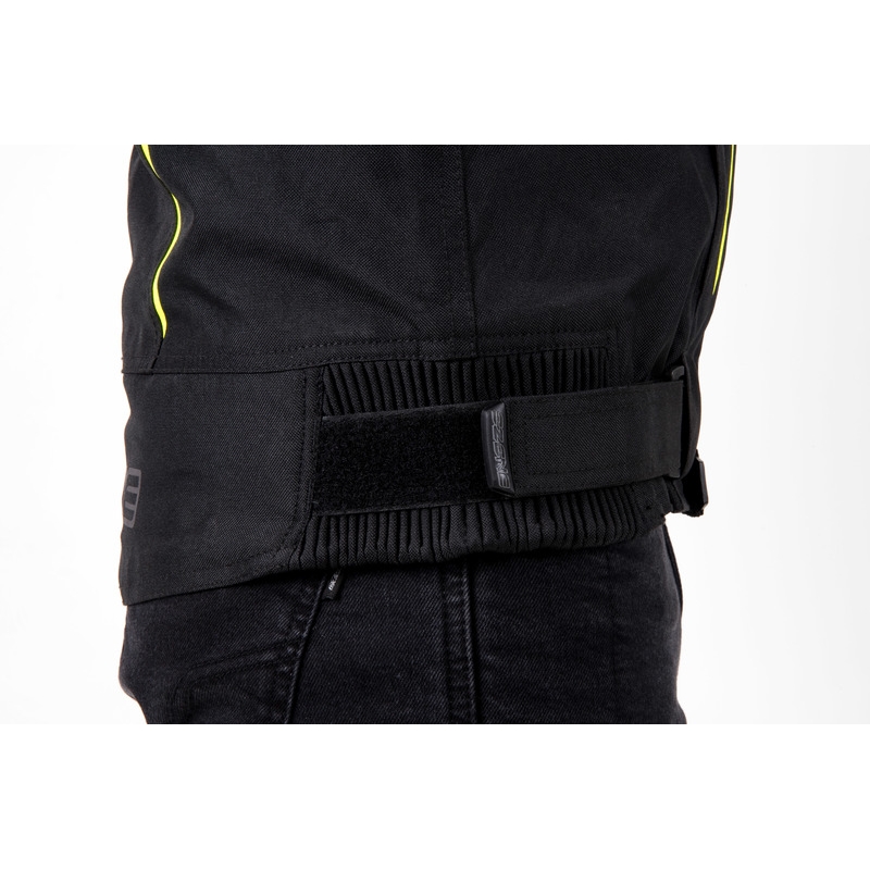 Giacca da moto Ozone Delta IV nero-giallo fluo