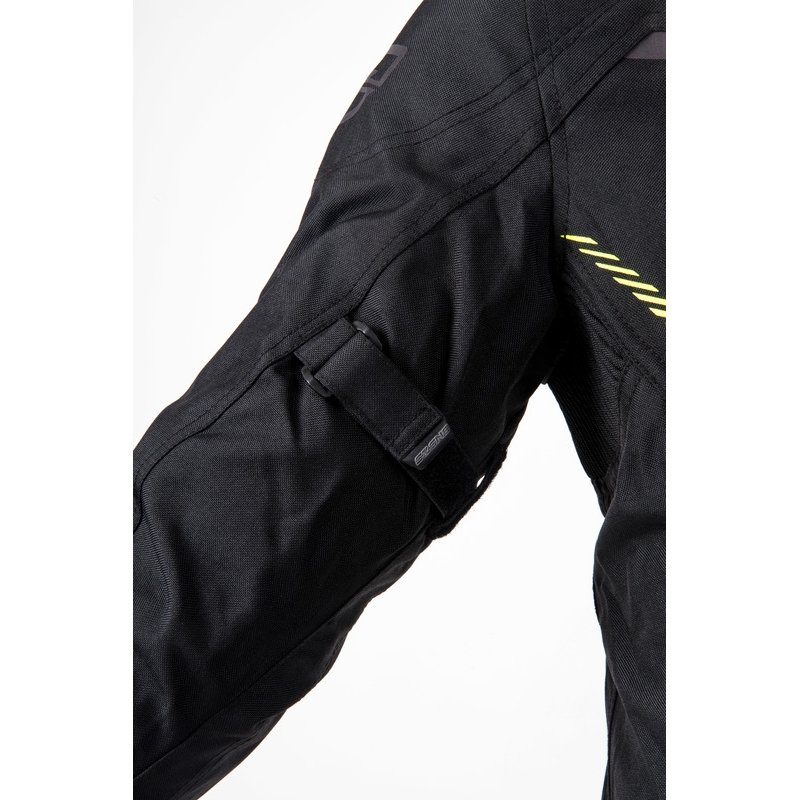 Giacca da moto Ozone Delta IV nero-giallo fluo