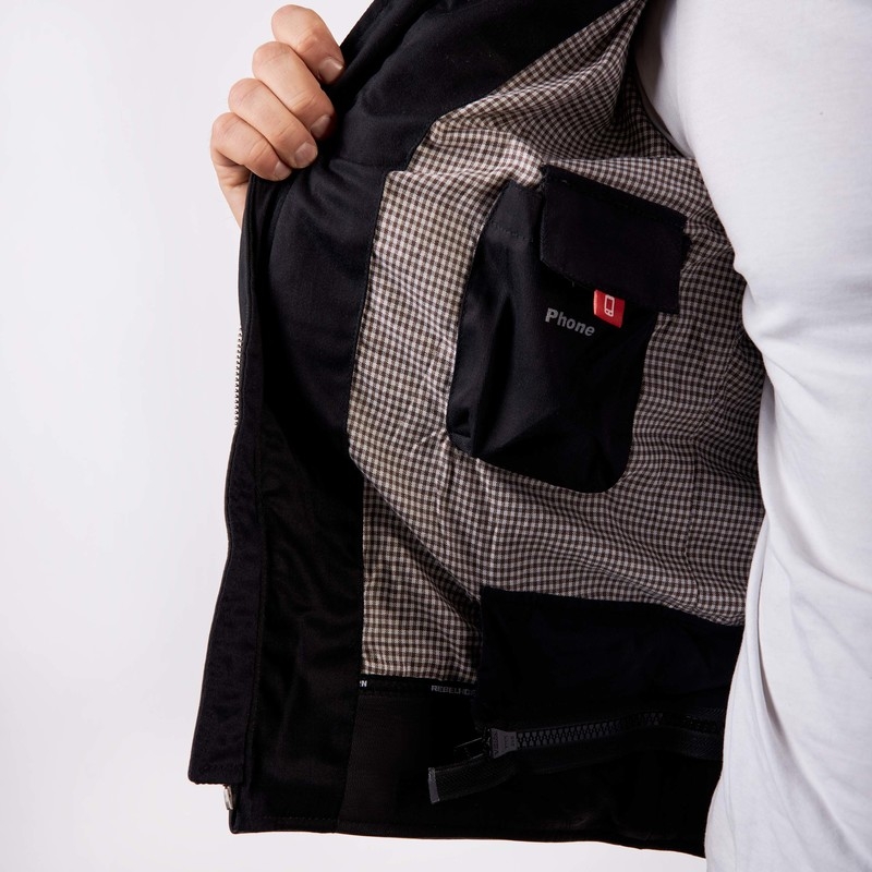 Giacca moto Rebelhorn Hunter Pro nera Saldi