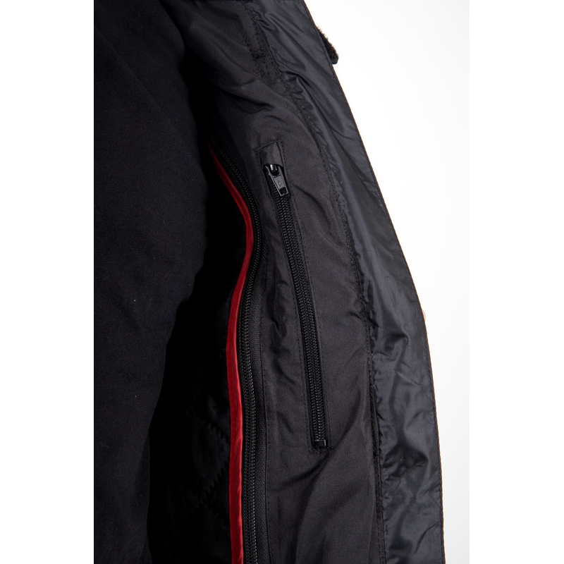 Giacca da moto Ozone Pulse nero-giallo fluo