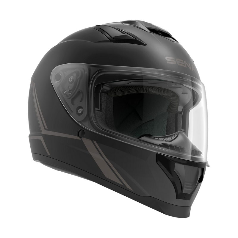 Integrální přilba na motorku s Mesh headsetem SENA Stryker černá matná