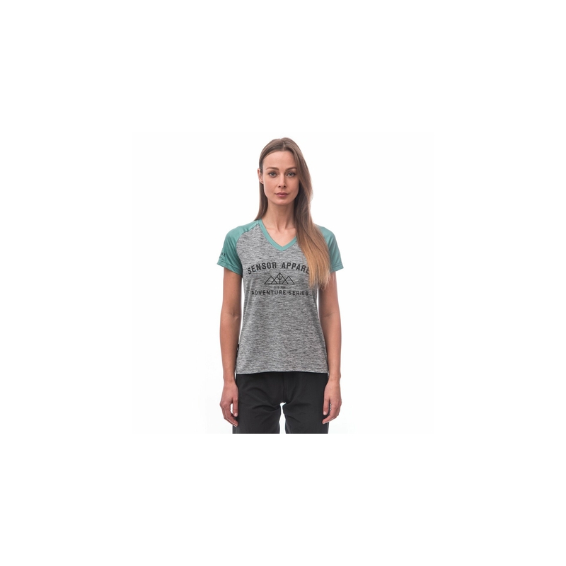 SENSOR CYKLO CHARGER maglia libera donna grigio/menta Saldi