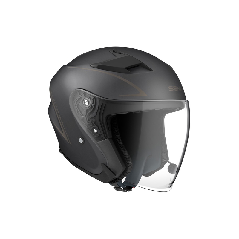 Casco moto aperto SENA Outstar S nero opaco