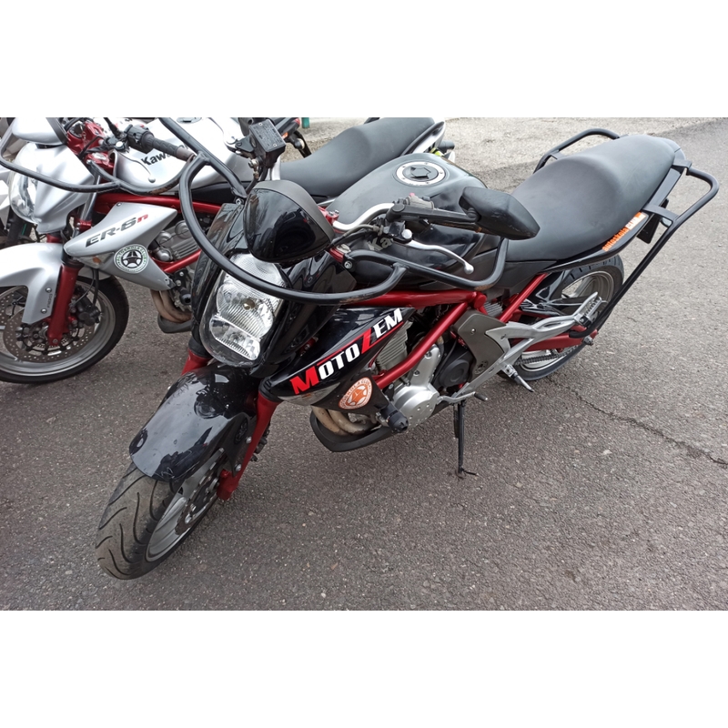 Adesivo logo MotoZem bianco