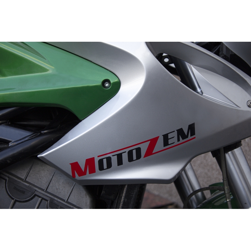 Adesivo logo MotoZem nero