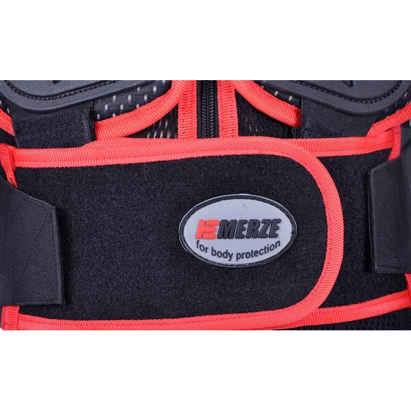 Protezione del corpo per bambini Emerze EM5 nero-rosso