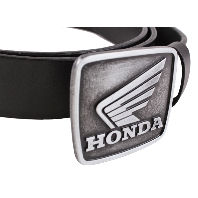 Cintura da moto in pelle con fibbia Honda