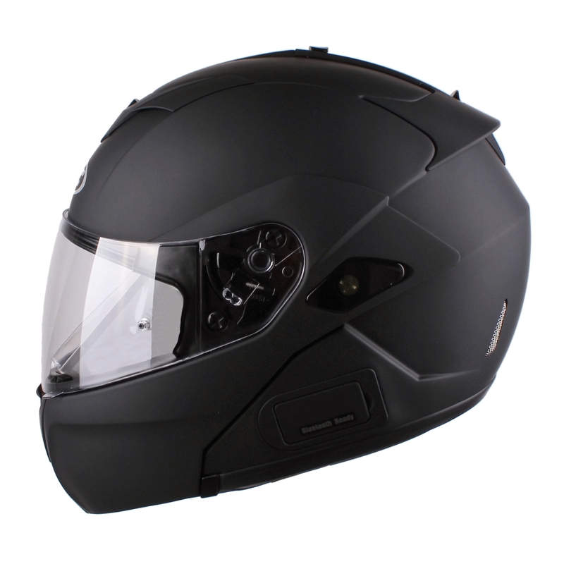 Vyklápěcí přilba na motorku HJC SY-MAX 3 Rubbertone černá matná výprodej