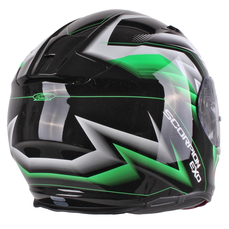 Moto integrální přilba Scorpion EXO-510 Air Scale černo-zelená výprodej