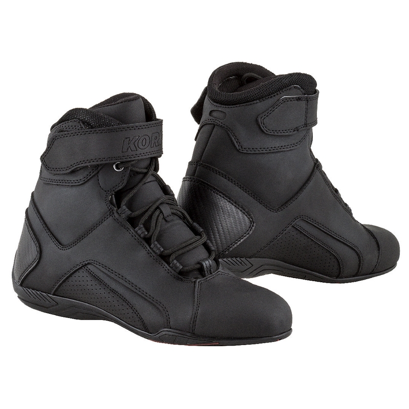 Boty na motorku Kore Velcro 2.0 černé - II. jakost