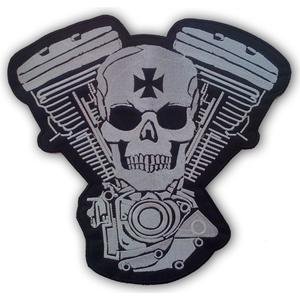 Patch Warrior bianco-nero