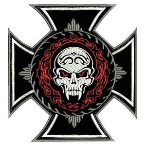 Croce Patch con ornamento - grande