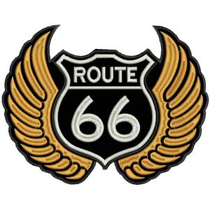 Patch Route ali arancione