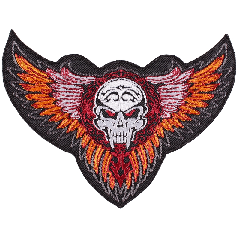 Patch Wings con ornamento arancione - grande