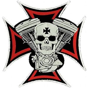 Patch Warrior + croce - grande