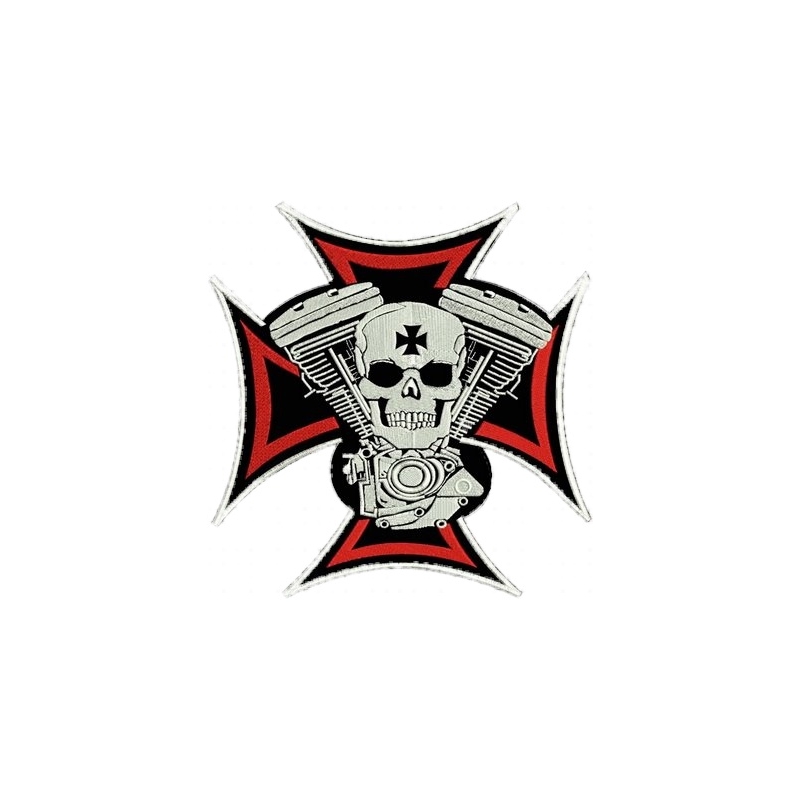 Patch Warrior + croce - grande