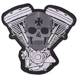 Patch Warrior bianco-grigio