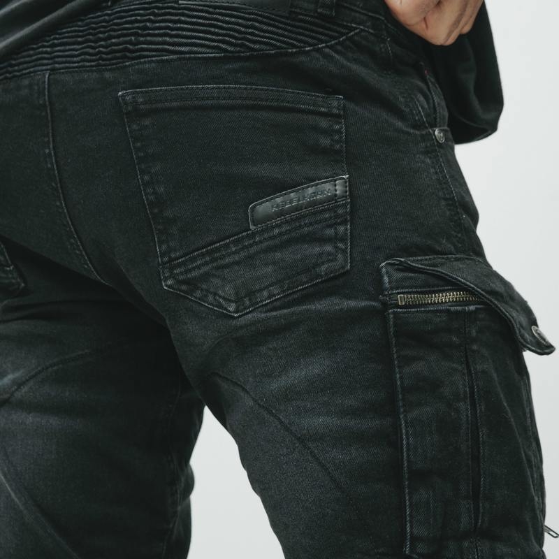 Jeans da motociclista Rebelhorn Vandal neri