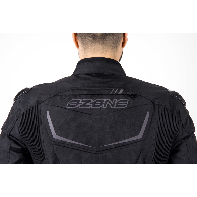 Giacca da moto Ozone Pulse nera-grigia