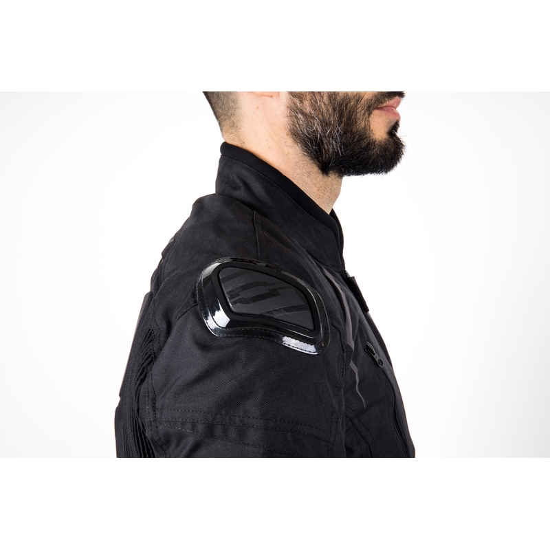 Giacca da moto Ozone Pulse nera-grigia