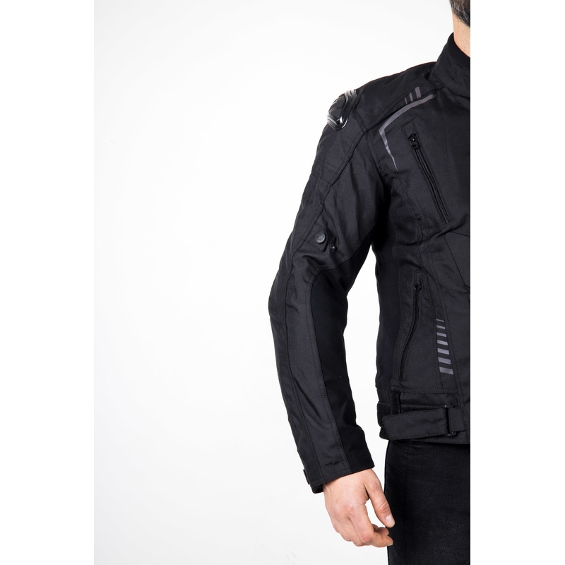 Giacca da moto Ozone Pulse nera-grigia