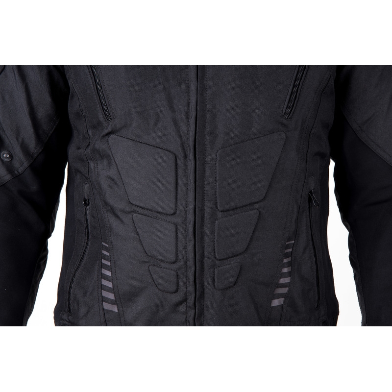 Giacca da moto Ozone Pulse nera-grigia